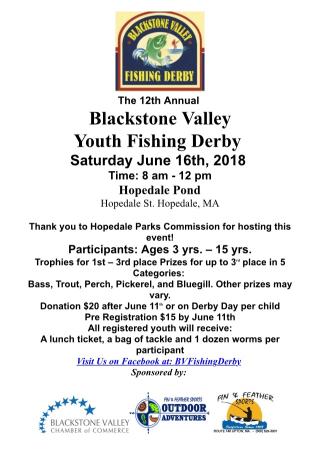 2018 Blackstone Valley Youth Fishing Derby